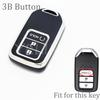 Car Key Cover Case 5 Buttons For Honda Civic Crv Hrv Accord Pilot Fit Freed Vezel Odyssey  -  Accessories