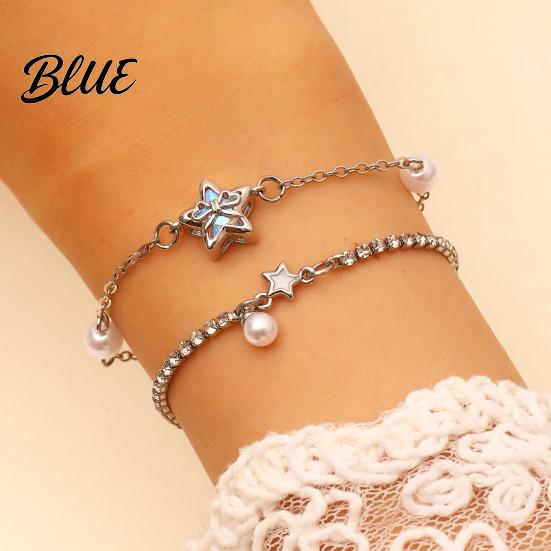Exquisite Texture Jewelry Earrings Necklace Star Shape Ear Studs