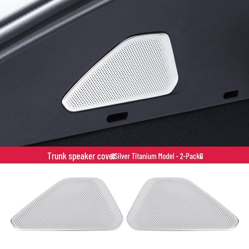 Stainless Steel Dustproof Speaker Hood Cover for L60 Lide - Car Interior Decor