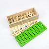 Wooden Sorting Box with Lid 80 Pieces 8 Categorie Kids Toys for Children