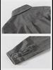 Men's Washed Cotton Casual Shirts - Loose Japanese Workwear Style for Spring & Autumn