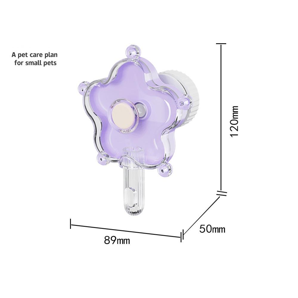

Plastic Parrot Foraging Feeding Toy Stress Relief Flower-Shape Rotating Wheel Birds Toy Cage Accessory Interactive Play фиолетовый