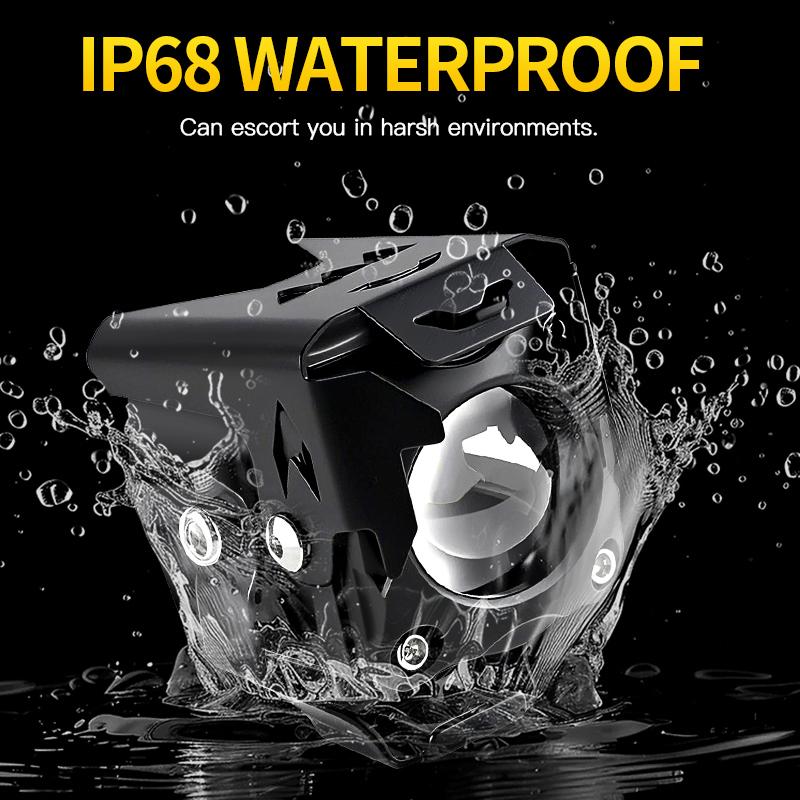 1Set 40W Motorcycle LED Spotlight Fog Lights For BMW R1250GS ADV F800GS R 1250 GS LC Yamaha MT07 MT09 Auxiliary Light Assemblie