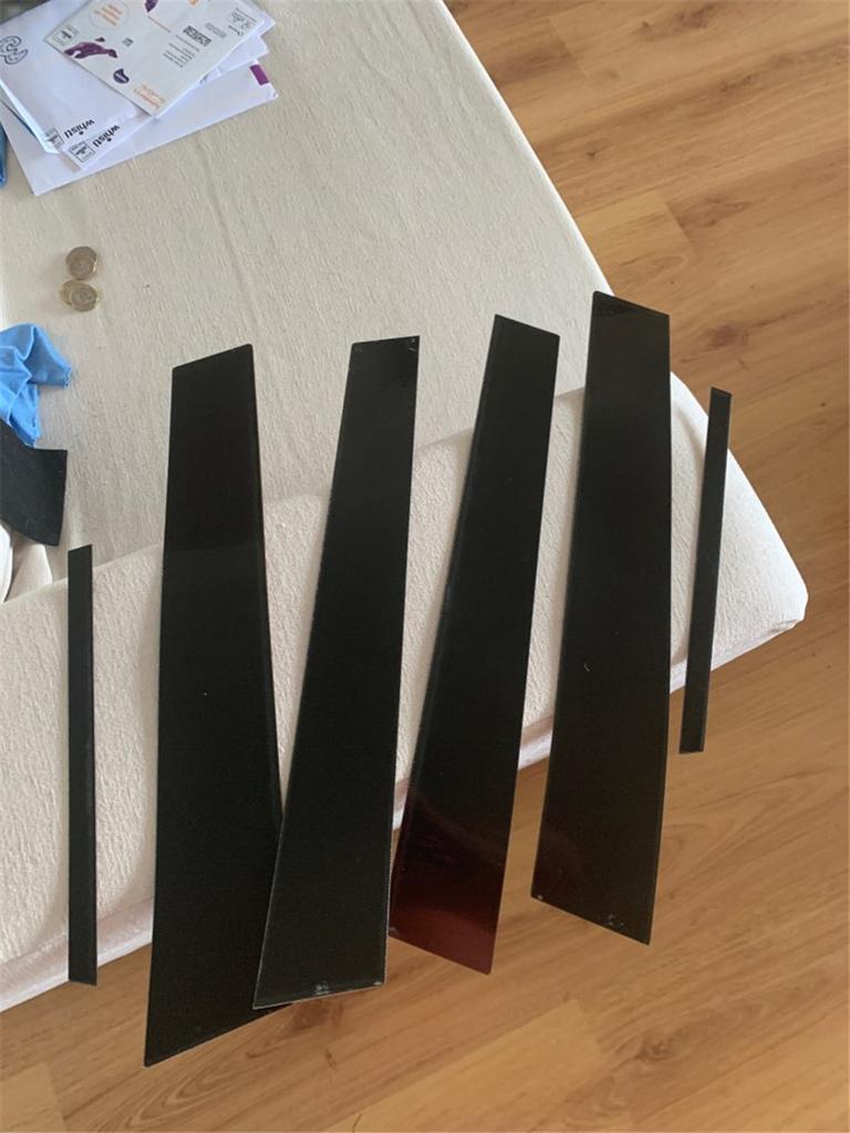 This listing is for one set of black pre-cut Pillar Posts Molding Protector Trims specially designed for Honda Accord 2013-2017 .