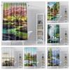 Home Shower Curtains For Bathroom Oil Painting Style Waterproof Fabric Bathroom Curtains Modern Shower Curtain
