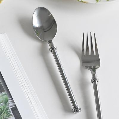 Stainless Steel Triple Ring Twist Cutlery Dinner Spoon
