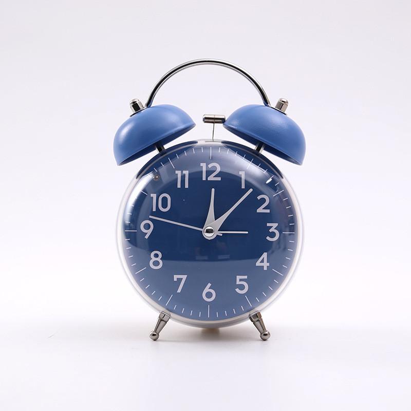 Classic Quartz Student Alarm Clock With Dual Bells For Home And Office Use
