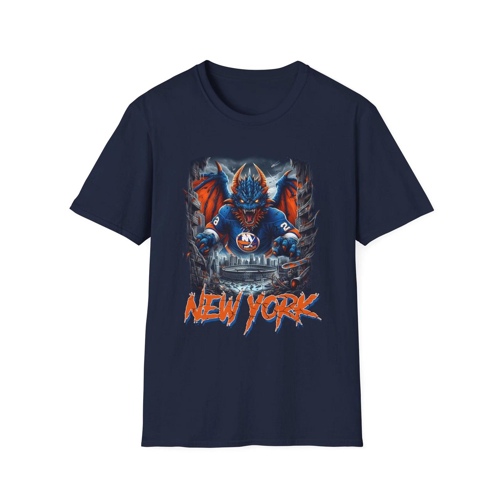 Men s and Women s T-shirts Terror on the Ice - New York Islanders Horror Mashup T-Shirt S