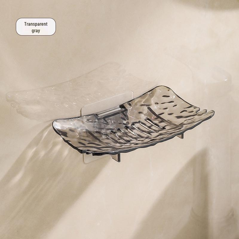 Glacier Pattern Soap Holder - Punch-Free Bathroom Dish for Dormitory Countertop