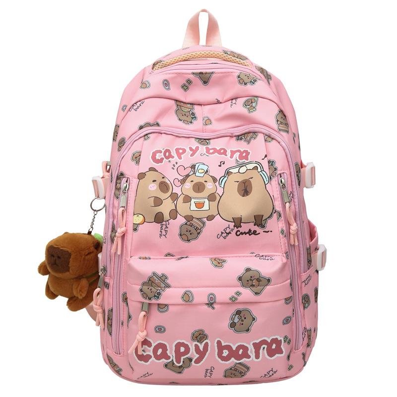 Neuer trendiger bedruckter Rucksack mit großer Kapazität, niedlicher Mädchenrucksack single bag