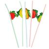 Yousheng 50Pcs Fruit Disposable Drinking Straw Wedding Birthday Party Decoration Favors