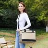 Large-Capacity Square Ice Packs Minimalist Insulated Lunch Box Bag Crossbody Fresh-Keeping Picnic Bag for Outdoor Use