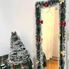Christmas Garland Home Party Wall Door Decor Xmas Tree Ornaments Tinsel Strips With Bowknot Party