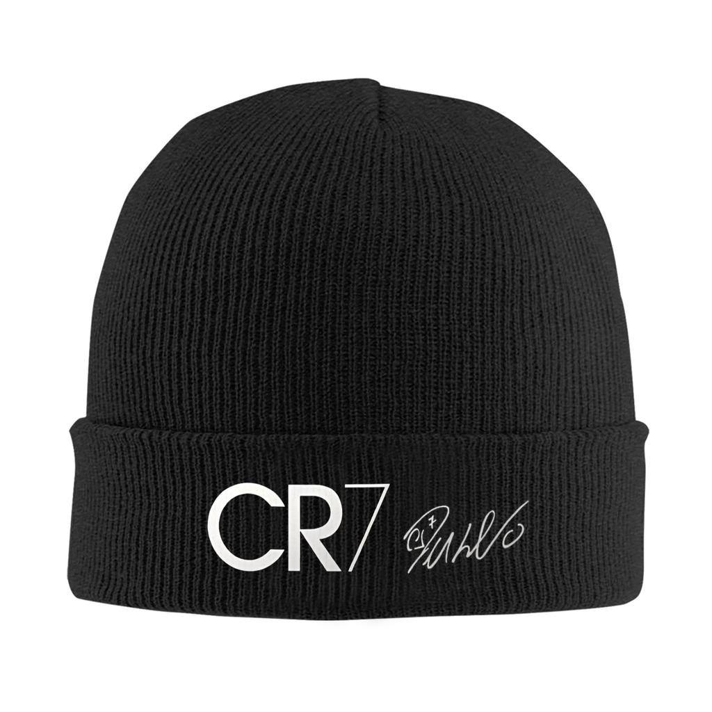 Soccer Legend CR Knitted Hat for Women Unisex Skullies Beanies Winter Hats Acrylic Warm Melon Cap