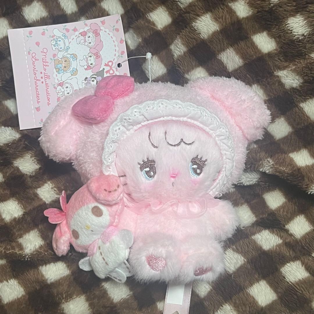 Sanrio mikko mascot holder stuffed toy My Melody My Melody