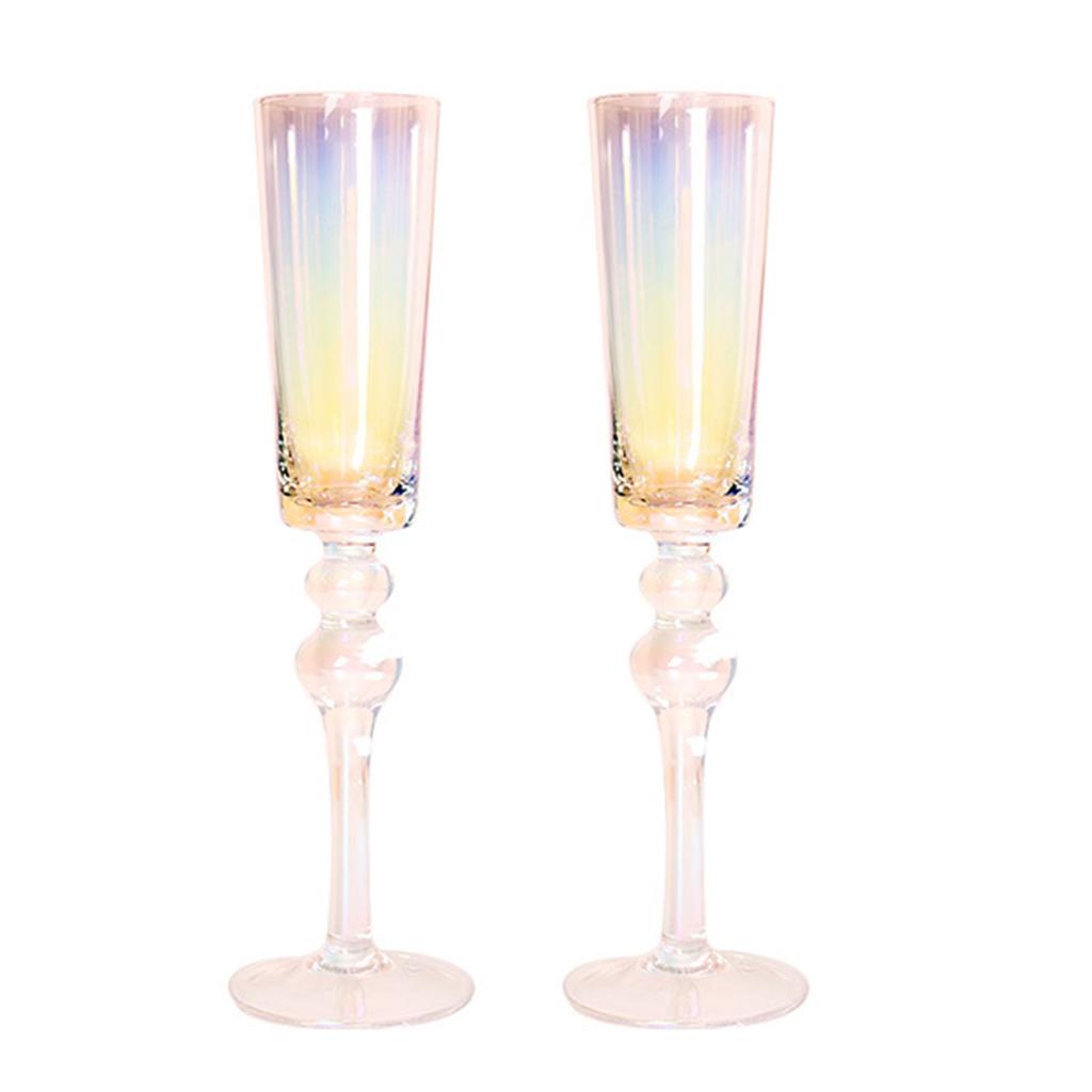 Champagne Flutes Beer Glass Goblet Crystal Sparkling Wine Glass Gift for Adults