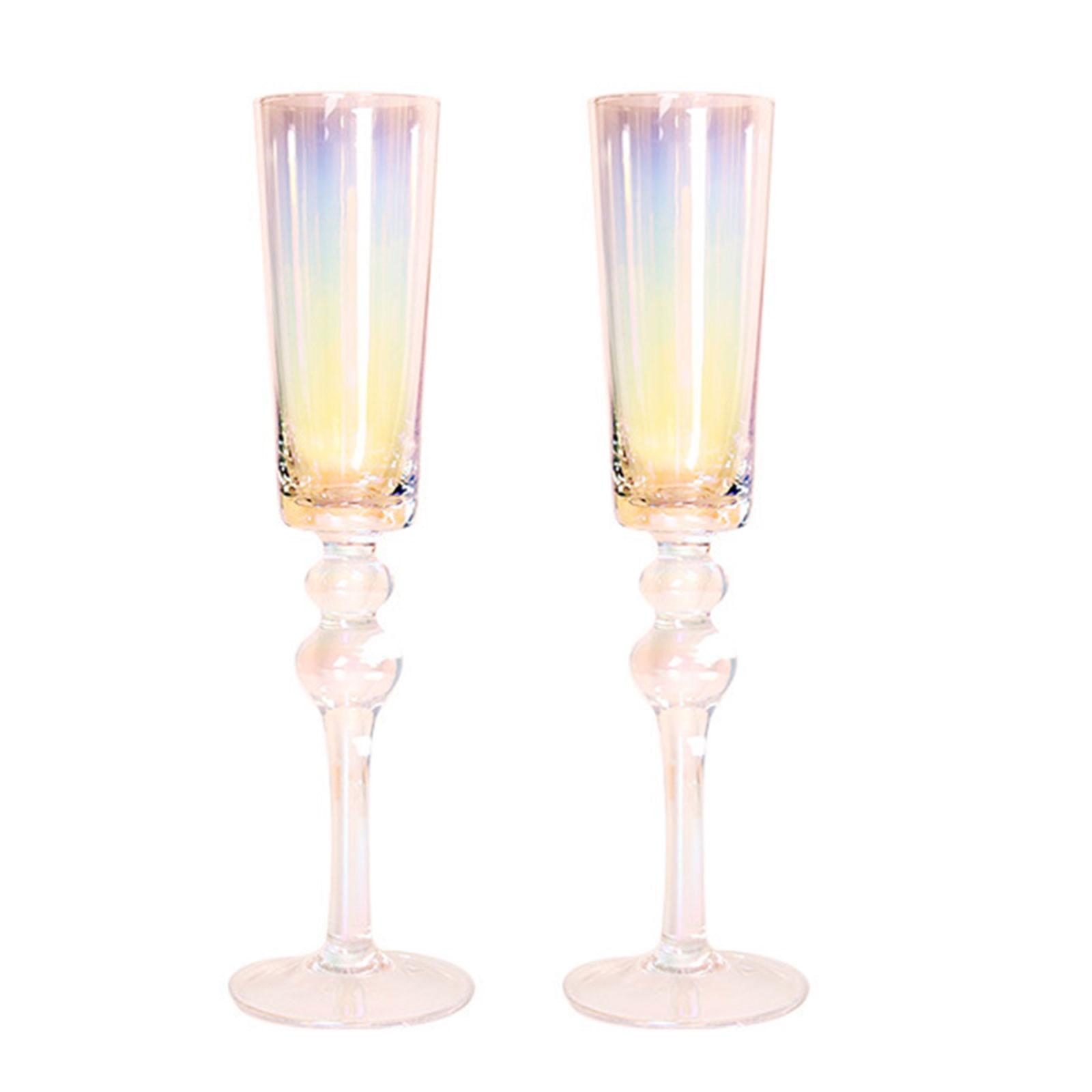 Champagne Flutes Beer Glass Goblet Crystal Sparkling Wine Glass Gift for Adults