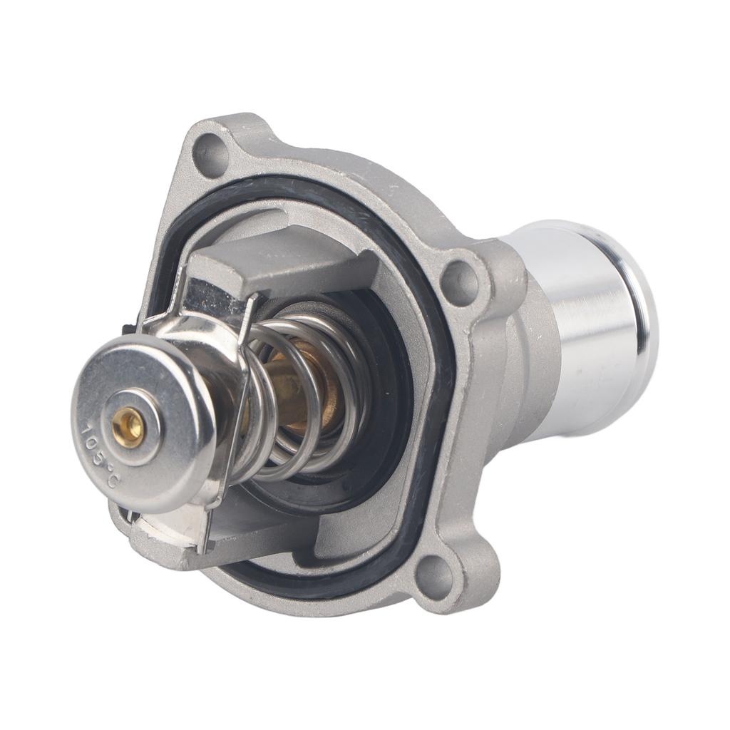 Aftermarket Engine Coolant Thermostat Housing, Control Engine Temperature, Fit for Aveo G3, Plastic Metal Material, 96984104 OEM, sy Install, Gr