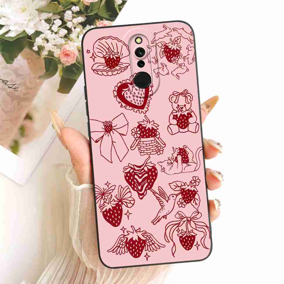 For Xiaomi Redmi 8 Cover Pretty Girl Cartoon Phone Case Matte Silicone Soft Case Cover For Xiaomi Redmi8 Redmi 8 Coque Bumper