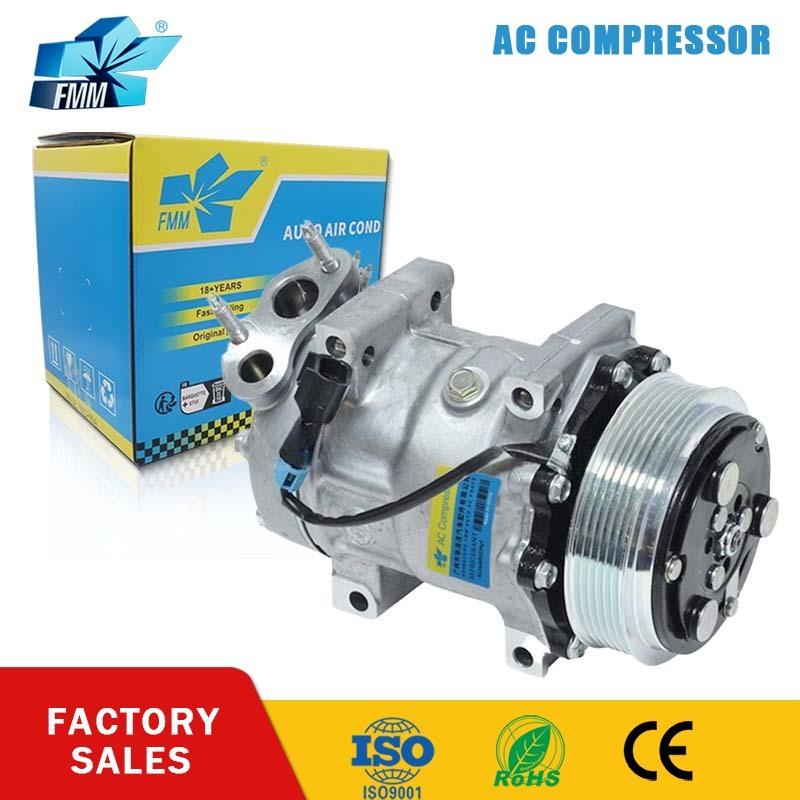 FMM SD7H15 12V A/C AC Compressor for Navistar 4585U1 4585 3863068-C1 3863068C1 3863068C4 1101206 54585 300-4387 124495 4585