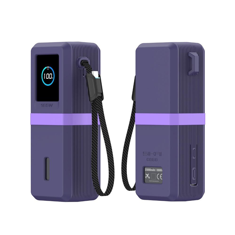 

Пылезащитный защитный чехол Ударопрочный защитный чехол для портативного аккумулятора Anker 165 Вт 25000 мАч для путешествий фиолетовый