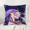 Genshin Impact Raiden Shogun Cushion Cover Natural Linen Pillowcase Set AllinOne Decor Cushion Cover for Sofa Bedroom Chair