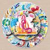 100 Ocean Series Graffiti Stickers: Cartoon Animals for DIY Skateboards, Water Bottles, and Luggage - Waterproof and Durable