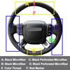 For Land Rover Discovery 5 2018 Range Rover Hand Sewing Car Steering Wheel Cover
