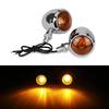 Moto Lights Retro Motorcycle Lights 12V Single Wire Turn Signals Lights Universal Motorcycle Turn Signals for Harley Cafe Racer