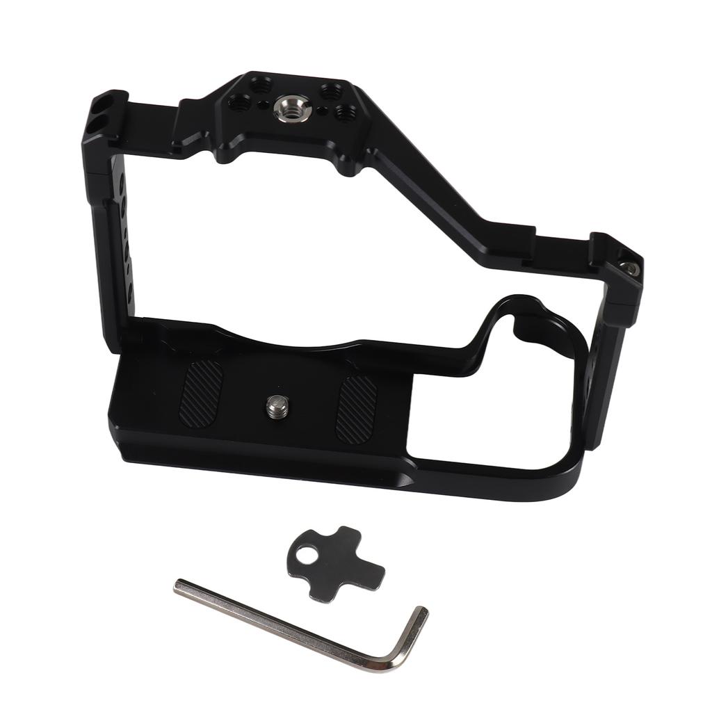 Metal Camera Cage Aluminum Alloy Multi Hole Expansion Camera Protective Frame with Cold Shoe Mount for R7 R8 Cameras