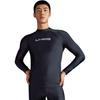 Li Ning Swimming Series Letter Round Neck Pullover Long Sleeve Swimsuit Men swimsuit Black ASLT085-1