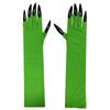 Frightening Green Long Nails Gloves Funny Cosplay Party Long Nails Witch Fingernails Gloves Dress Up