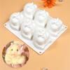 6Cavity Little Hamster Silicone Molds Mousse Cake Molds Home Bakings DIY Supplies