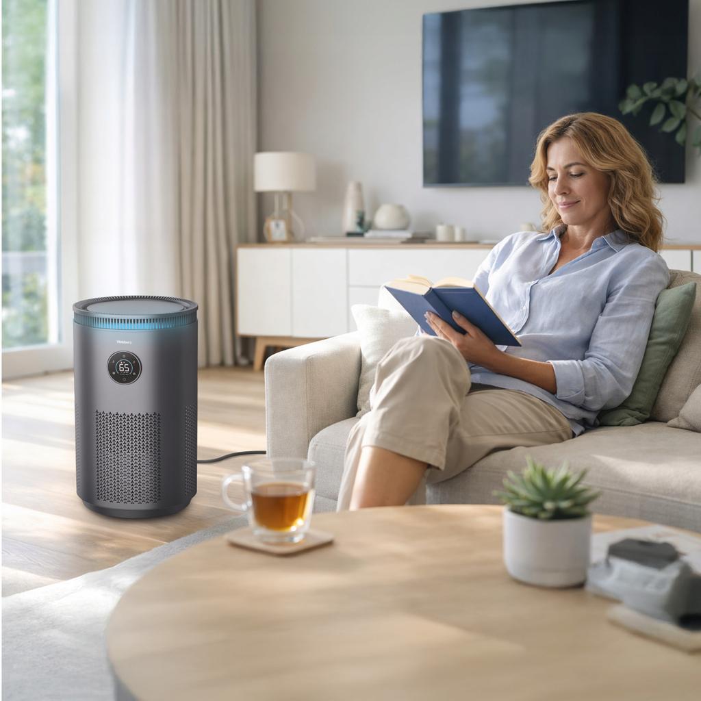 Webber COMO EH4001 UV-C WiFi ATR 360° 5L Evaporative Humidifier UVC Lamp