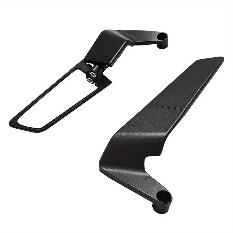 1 Pair Universal Fit for KTM Motorcycle Rearview Mirrors, Foldable Design, Flat Lens Side Mirrors for Street And Track Use