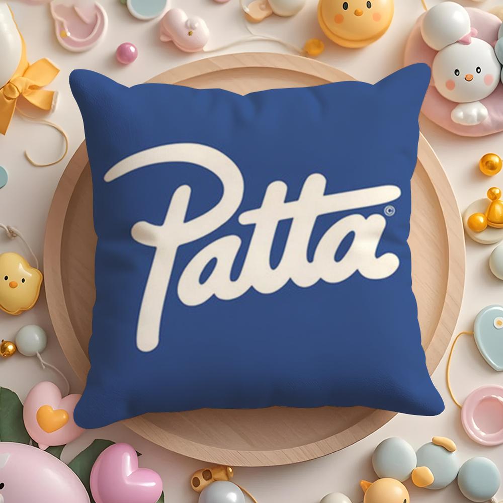 

luxury P-PattaS Brand Cushion Cover Short Plush Double-Sided Printing Home Machine Washable in Warm Winter Pillow Case 12x12Inch