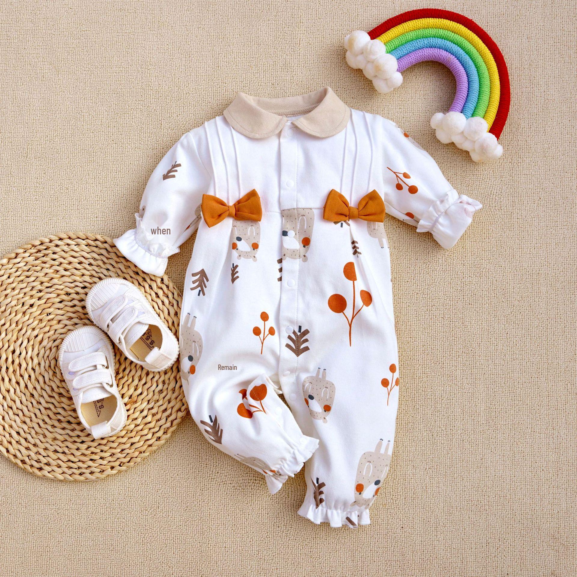 

2023 Fangying Footless Carrot Rabbit Romper Jumpsuit with Collar, Spring/Autumn, for Ages 3-12 Months 12M (80)