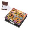 5D DIY Leather Gem Art Sticky Note Holder Mosaic Kit Diamond Art Note Box Self Adhesive Crystal Note Box for Desktop Decoration