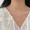 925 Sterling Silver Bead Necklace for Women Versatile Fashionable Elegant Clavicle Chain Female Jewelry Gifts Accessories