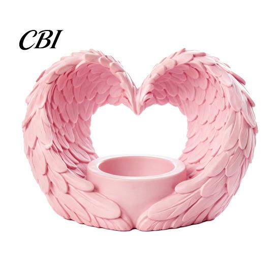 Housewarming Gifts for New Home Angel Wings Tealight Candle Holder, Prayer Holder Memorial Elegant Tabletop Centerpiece Decor, Living Room Bedroom