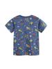 Summer Kids' Short-Sleeve T-Shirt with Construction Vehicle Print - European/American Style