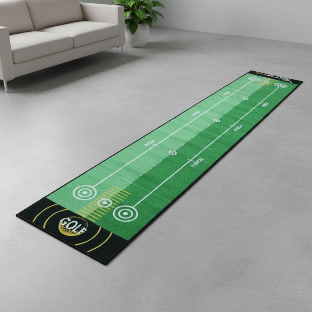 Indoor Putting Mat Alignment Guides Club Training