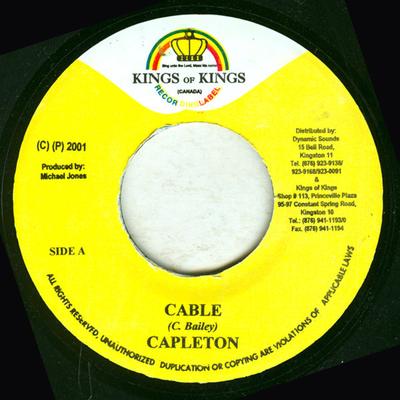 7-Zoll Schallplatte CAPLETON - Cable NONE Kings Of Kings 2001 Jamaika Reggae, Ska & Dub Gebraucht