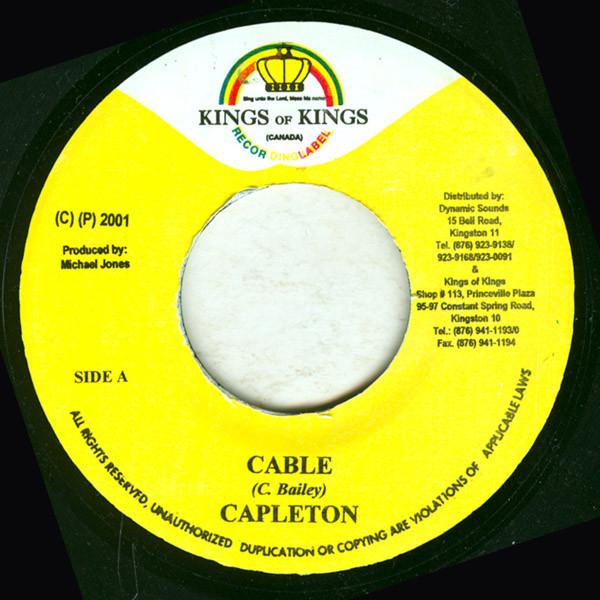 

7-дюймовая пластинка CAPLETON - Cable NONE Kings Of Kings 2001 Ямайка Регги, Ска и Даб Б/У
