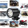 6 Chips Additional LED Headlights For Motorcycle High/Low/Strobe Long Range Lights Moto Fog Light Auxiliary Motocross Spotlight