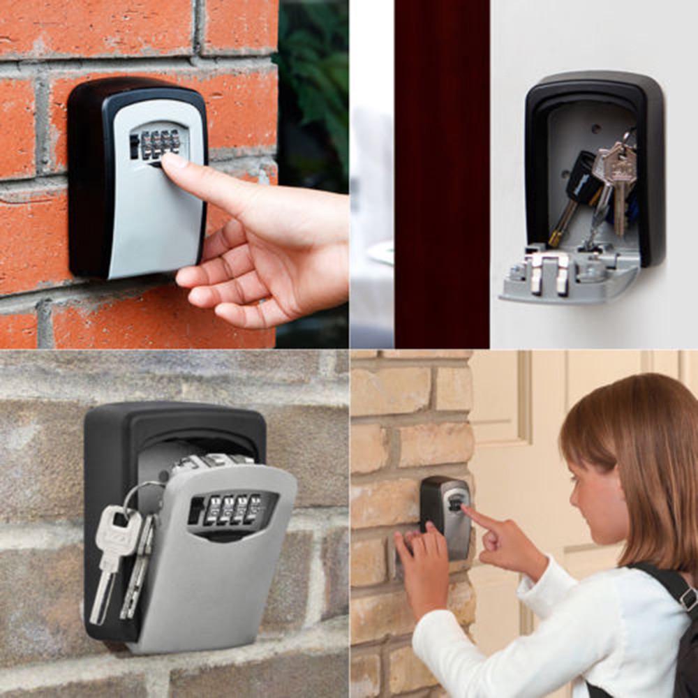 Schlüssel Lagerung Lock-Box Wand Halterung 4 Stell... - Viceal
