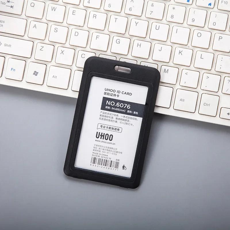 

Business Card Holder Retractable ID Card Holder Neck Strap Lanyard Badge Wallet Women Men Office Staff Card Cover Case