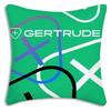 Fashionable letters Pillow Covers Cartoon Sofa Decorative Home Double-sided Printing Short Plush Cute Cushion Cover