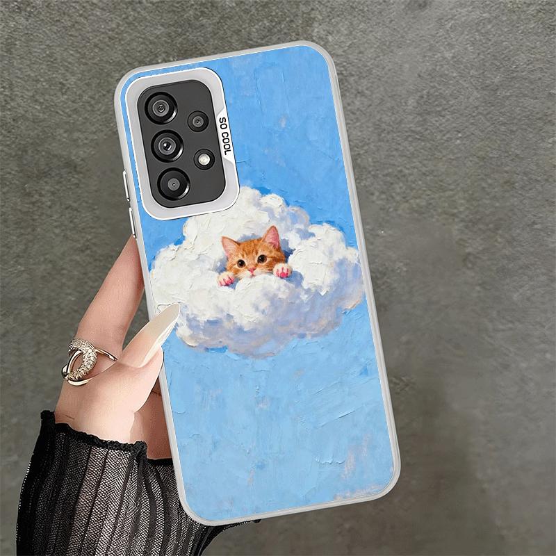 Cat Cute Kitten Cartoon Shockproof Phone Case for Samsung A17 A16 A15 A14 A37 A57 A36 A56 A26 A35 A55 A25 A34 A54 A24 A13 A23 A3