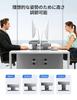 Meatanty Adjustable Monitor Stand Dual Monitor Stand 4 Height Adjustable PC Monitor Stand Drawer Computer Stand Display Stand USB Data Transfer Desk